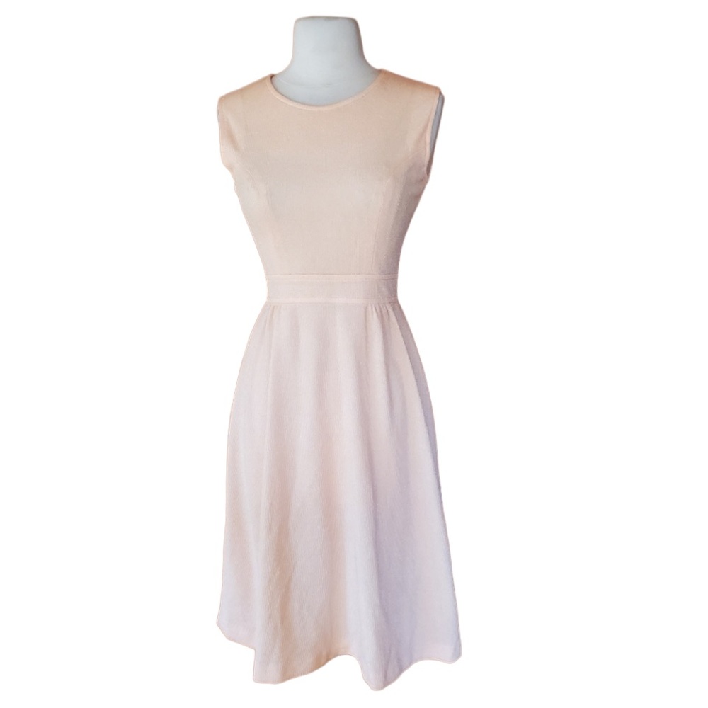Vintage Pale Peach Fit‎ N Flare Dress